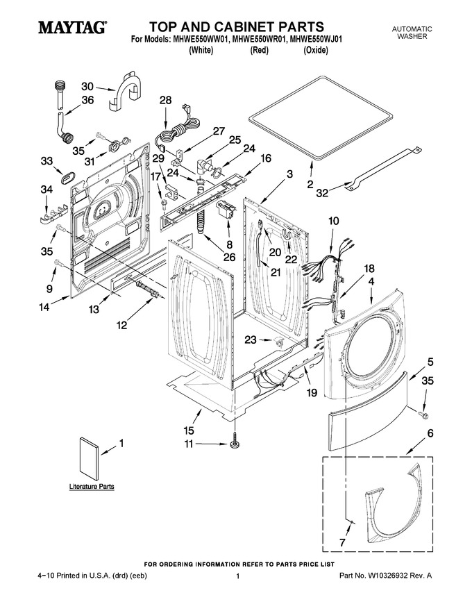 Diagram for MHWE550WR01