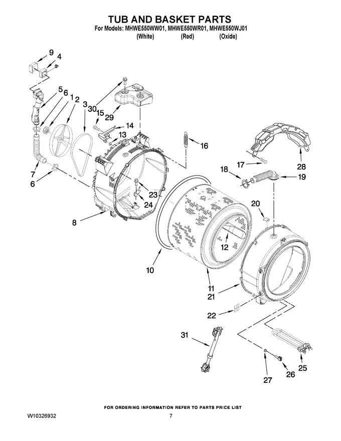 Diagram for MHWE550WW01