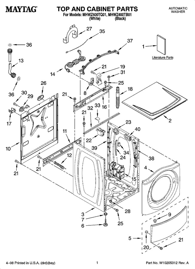 Diagram for MHWZ400TB01