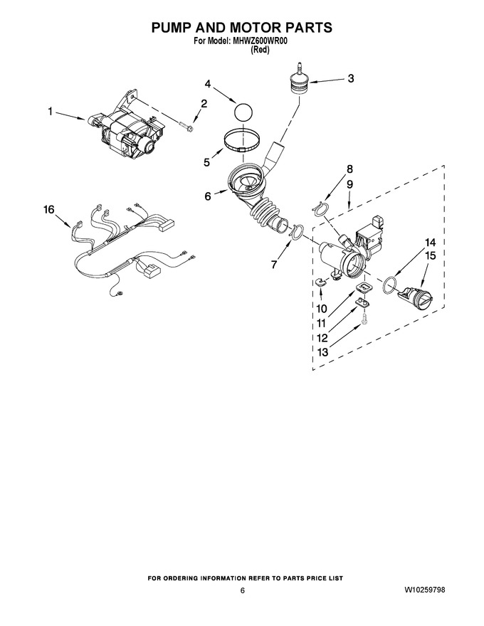 Diagram for MHWZ600WR00