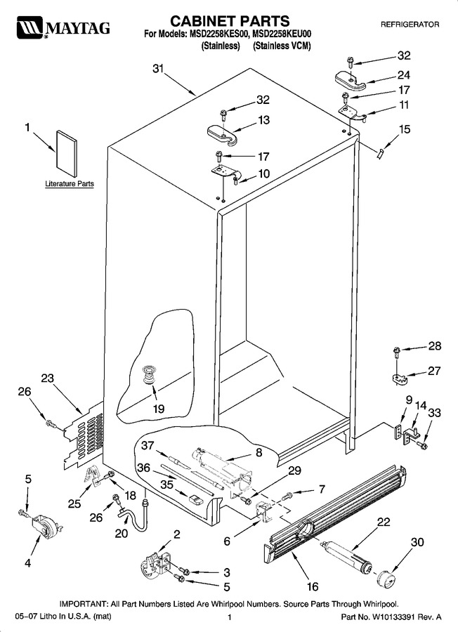 Diagram for MSD2258KEU00