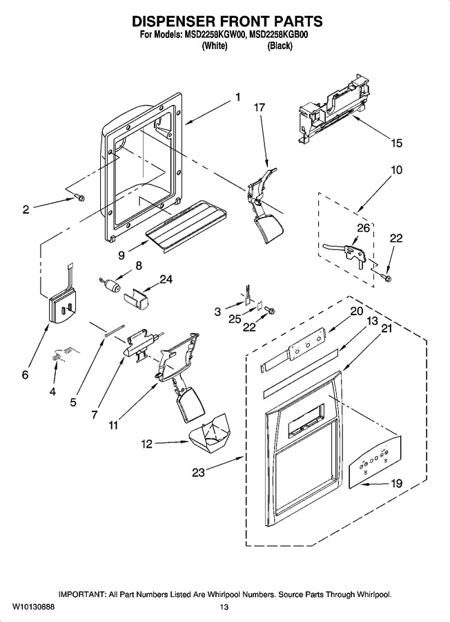 Diagram for MSD2258KGW00