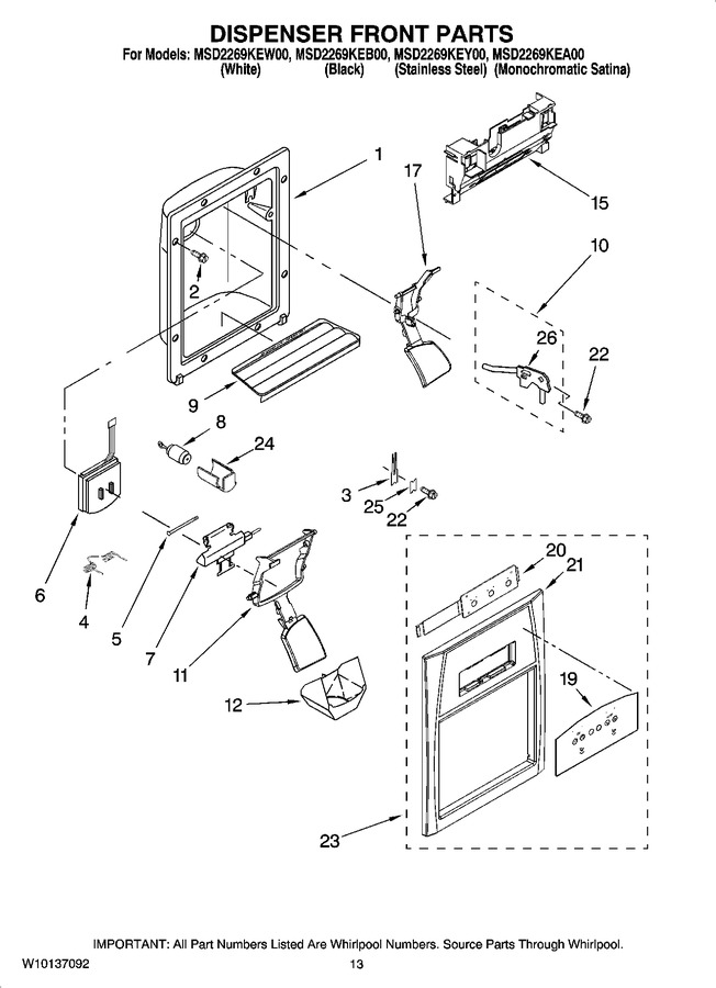 Diagram for MSD2269KEW00