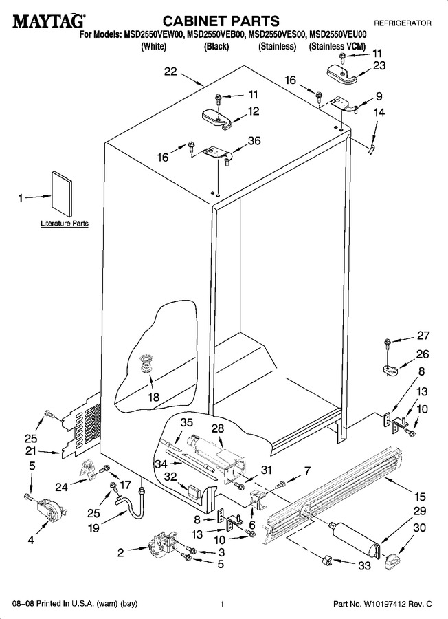 Diagram for MSD2550VES00