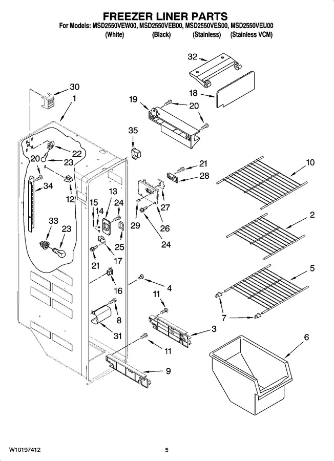Diagram for MSD2550VES00