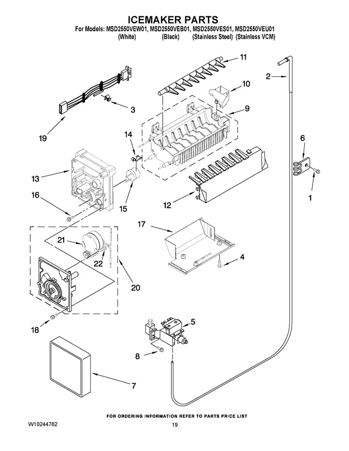 Diagram for MSD2550VEW01