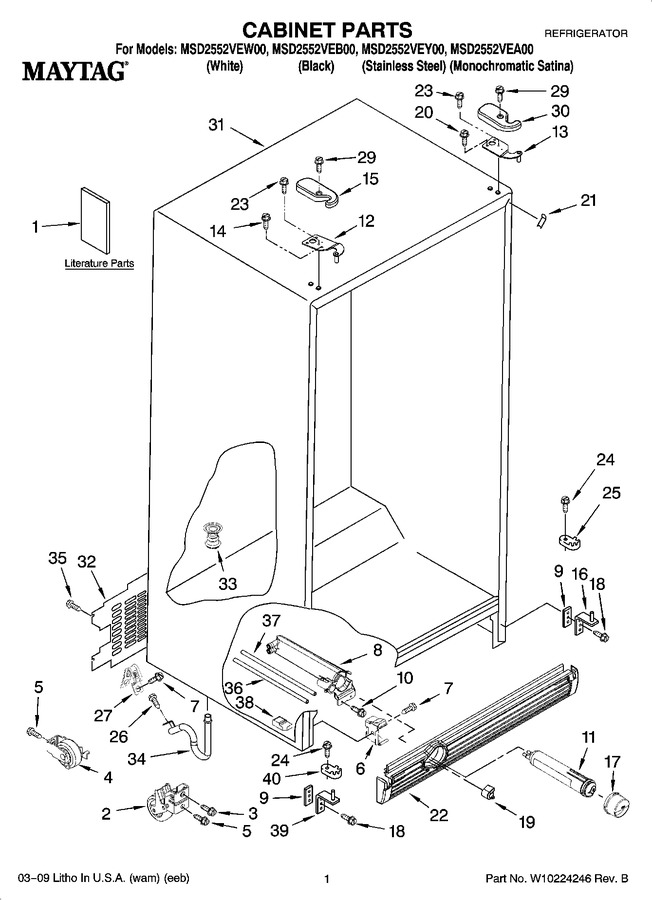Diagram for MSD2552VEY00