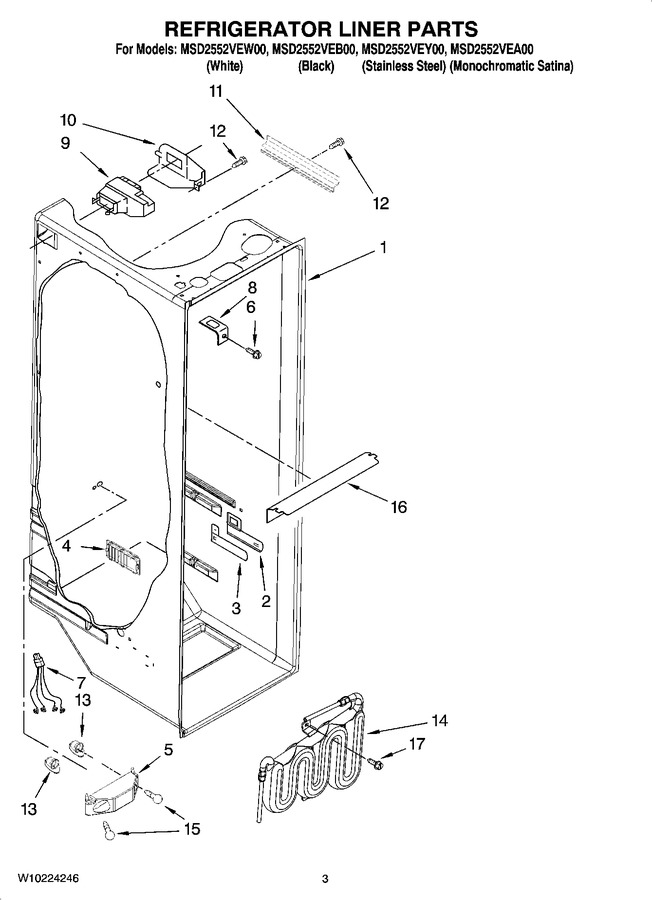 Diagram for MSD2552VEY00