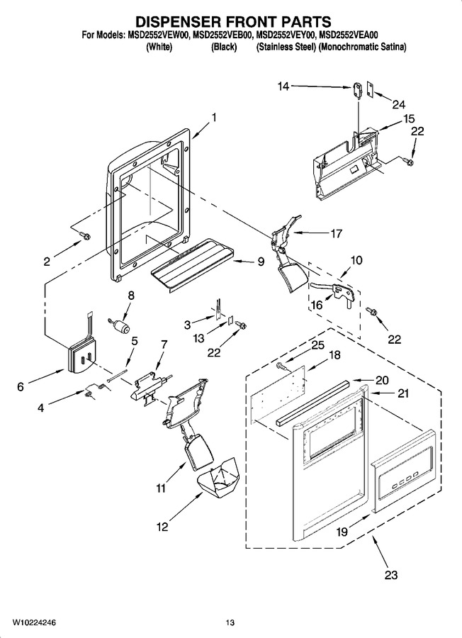 Diagram for MSD2552VEY00