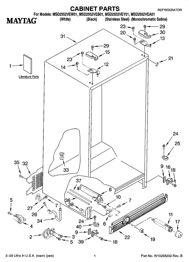 Diagram for MSD2552VEY01