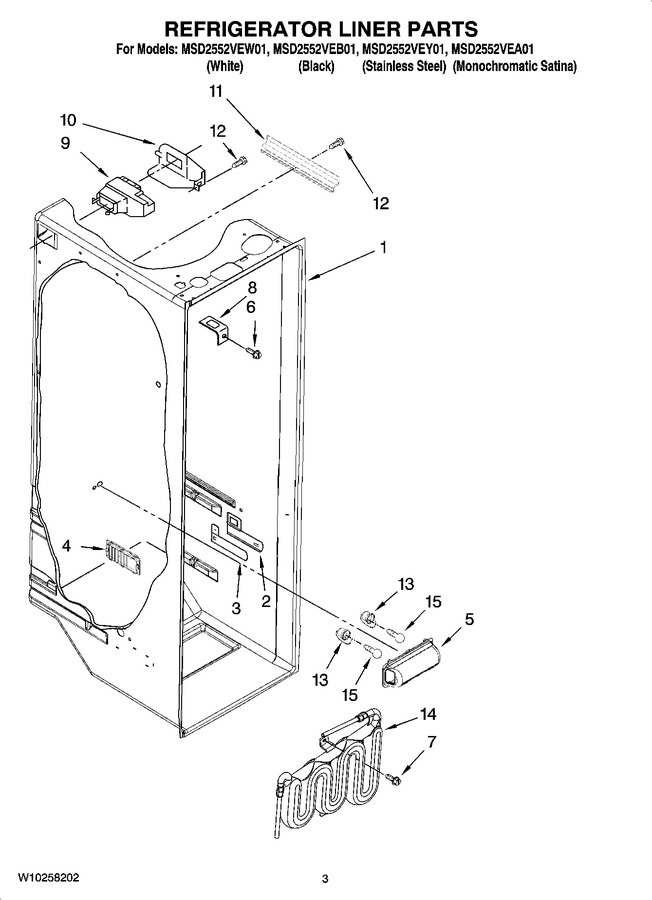 Diagram for MSD2552VEY01