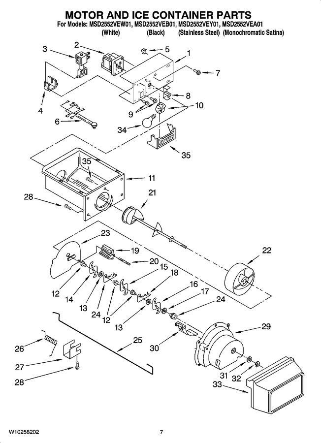 Diagram for MSD2552VEY01