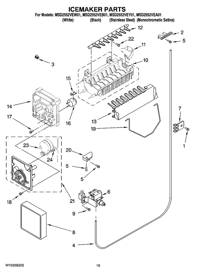 Diagram for MSD2552VEY01