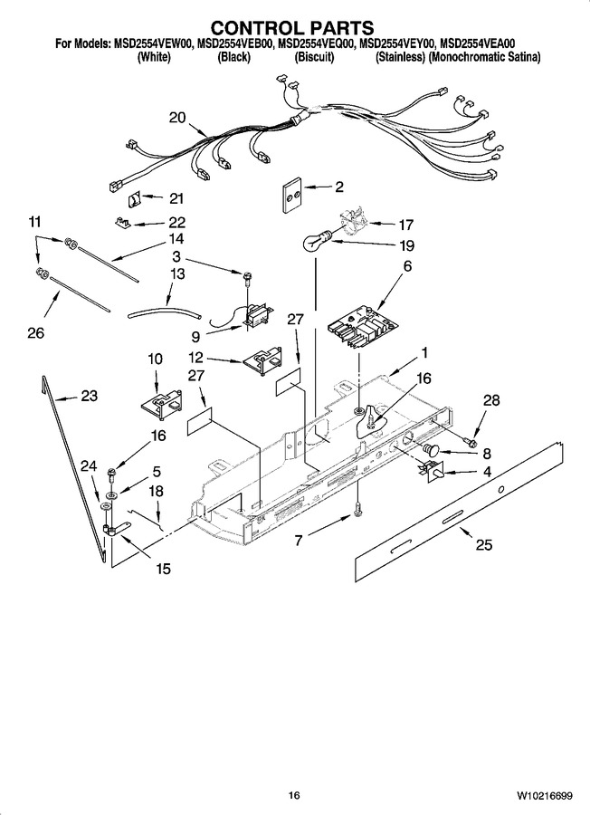 Diagram for MSD2554VEY00