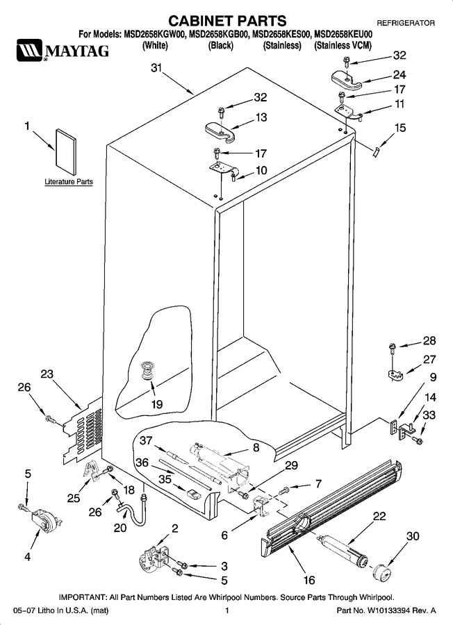 Diagram for MSD2658KES00