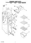 Diagram for 04 - Freezer Liner Parts