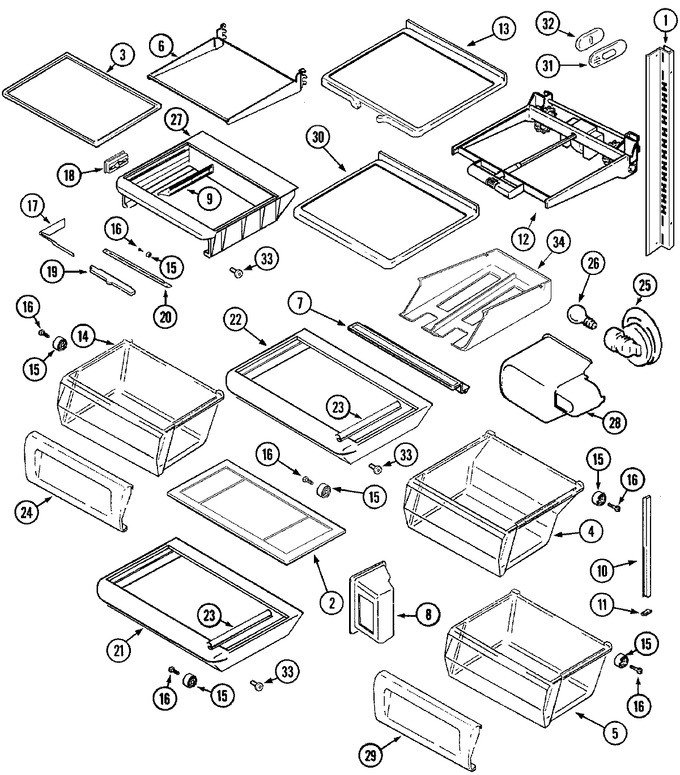 Diagram for MSD2957GEW