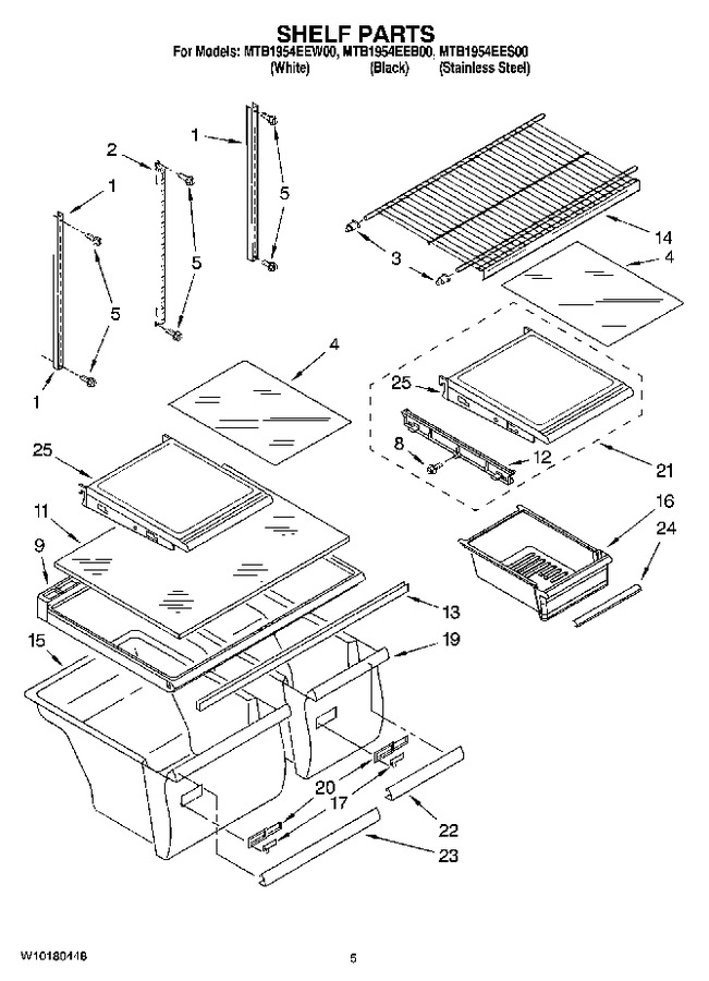 Diagram for MTB1954EEW00