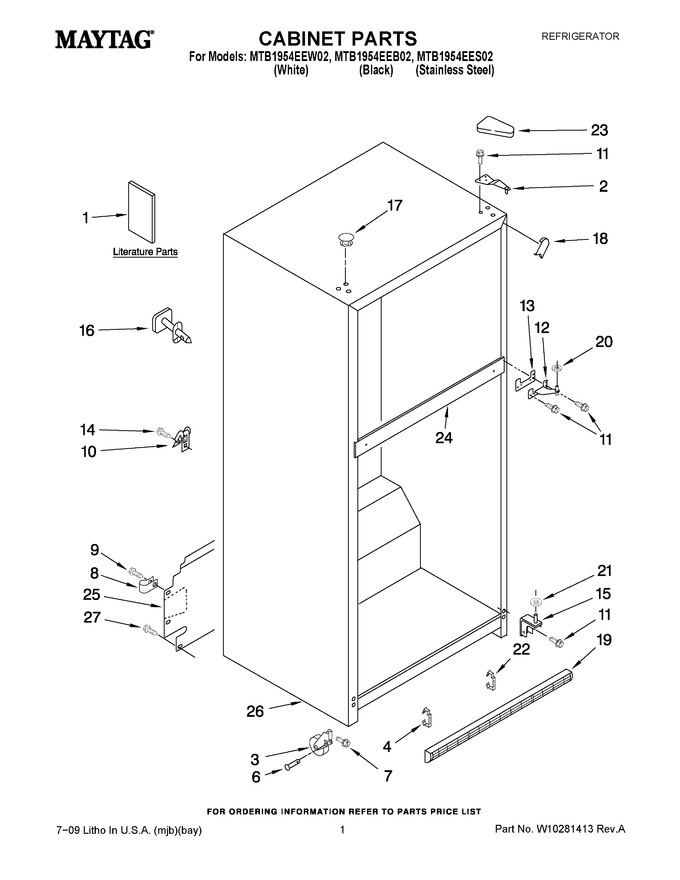 Diagram for MTB1954EEB02