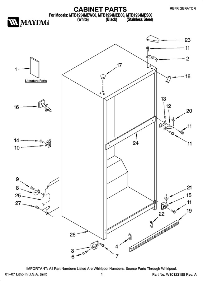 Diagram for MTB1954MEW00
