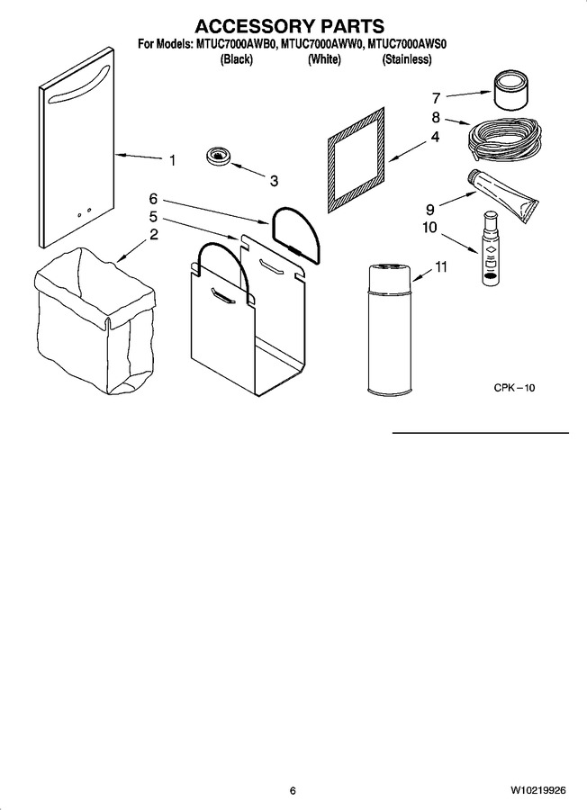 Diagram for MTUC7000AWS0
