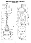 Diagram for 03 - Agitator, Basket And Tub Parts