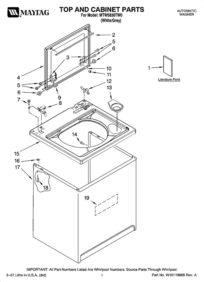 Diagram for MTW5830TW0