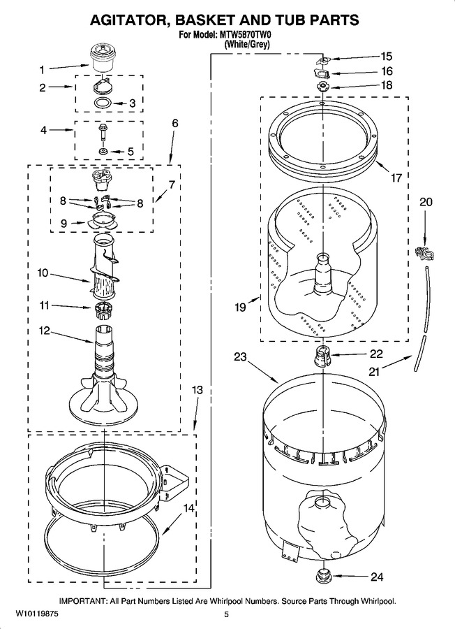 Diagram for MTW5870TW0