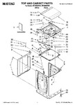 Diagram for 01 - Top And Cabinet Parts