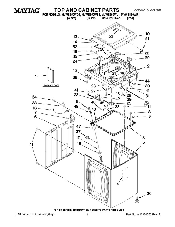 Diagram for MVWB850WL1