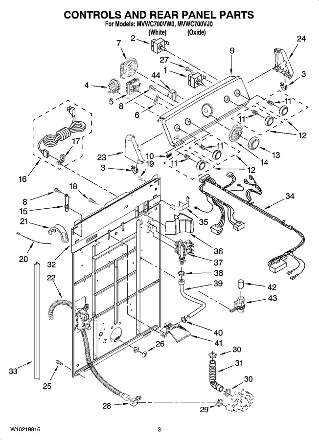 Diagram for MVWC700VW0