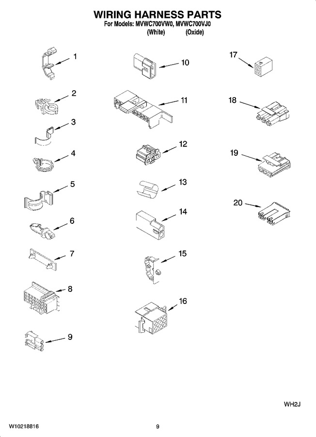 Diagram for MVWC700VW0