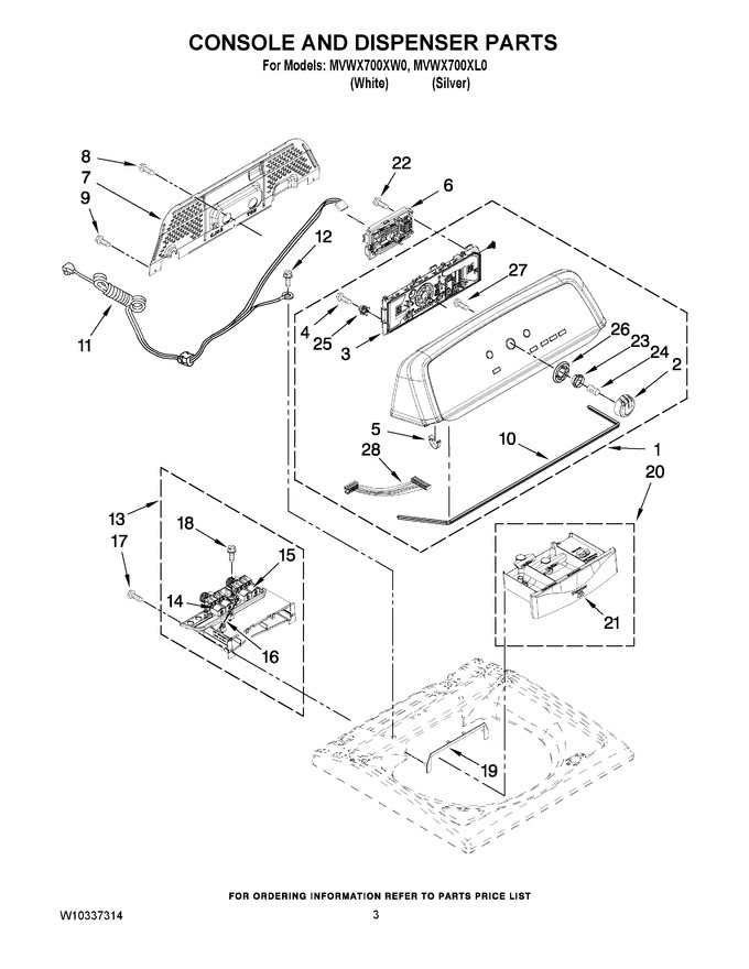 Diagram for MVWX700XW0