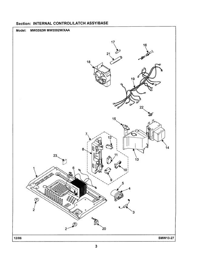 Diagram for MW5592W/XAA