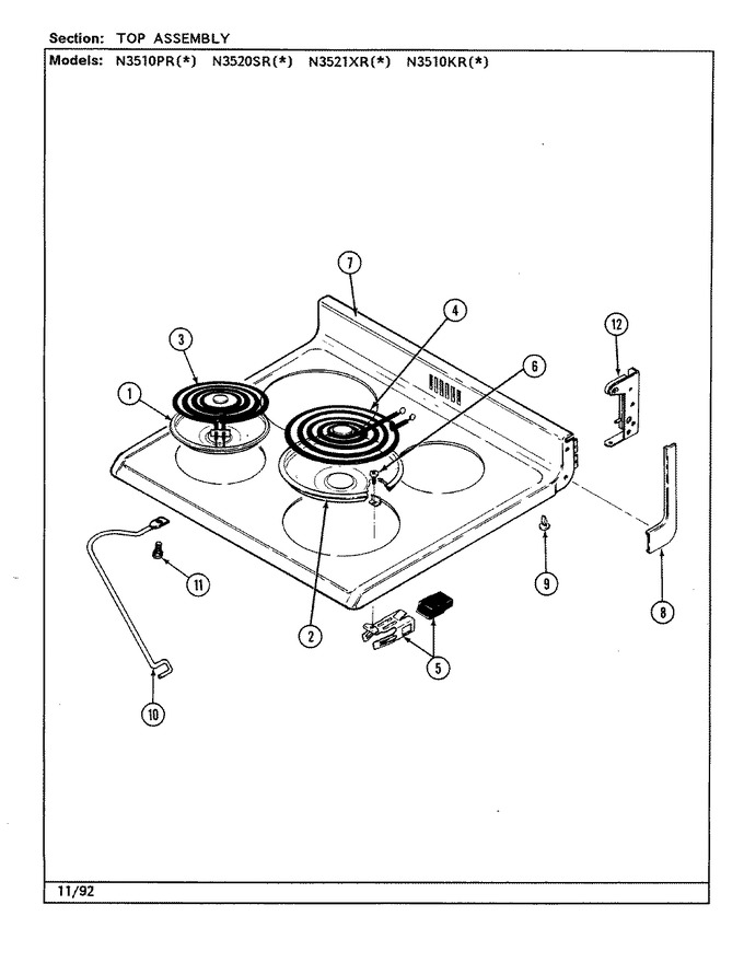 Diagram for N3510PRW