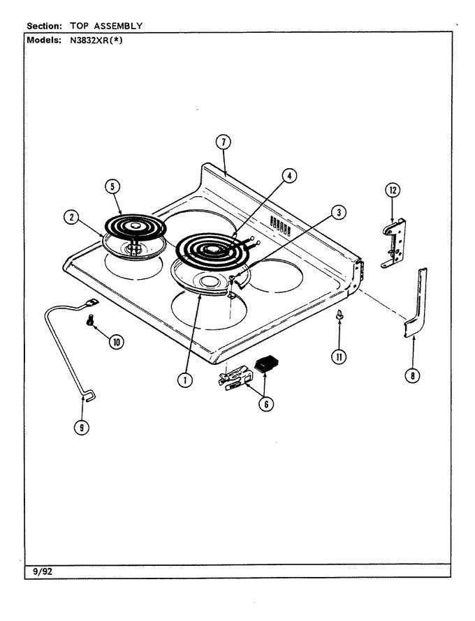 Diagram for N3832XRW