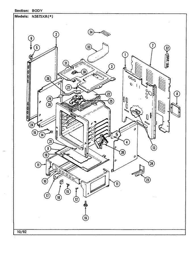 Diagram for N3875XRA