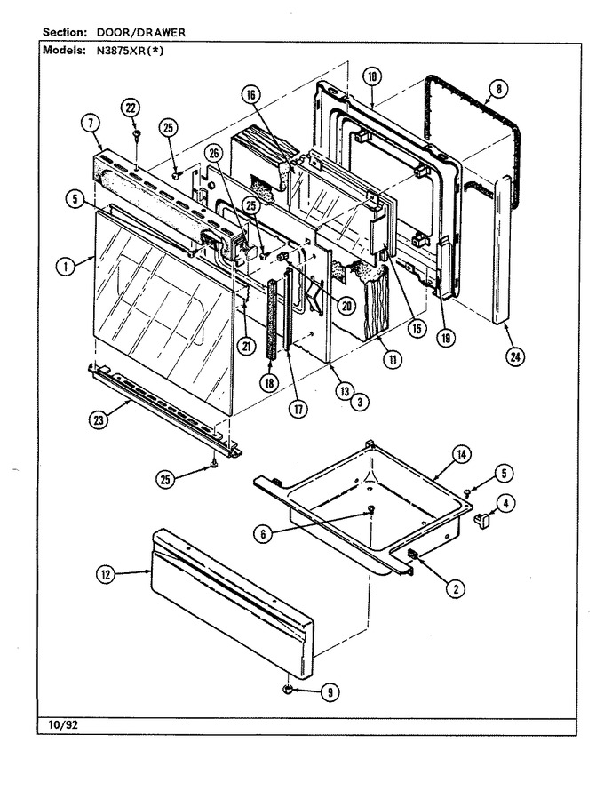 Diagram for N3875XRW
