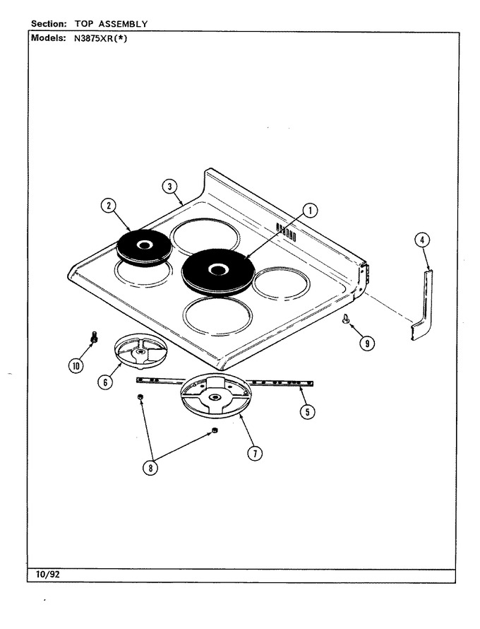 Diagram for N3875XRW