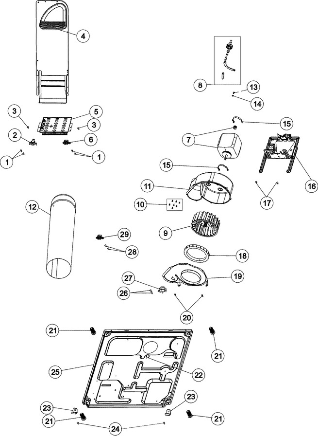Diagram for NDE8805AYW