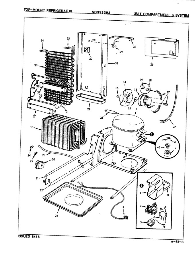 Diagram for NDNS229JA (BOM: 8L38A)