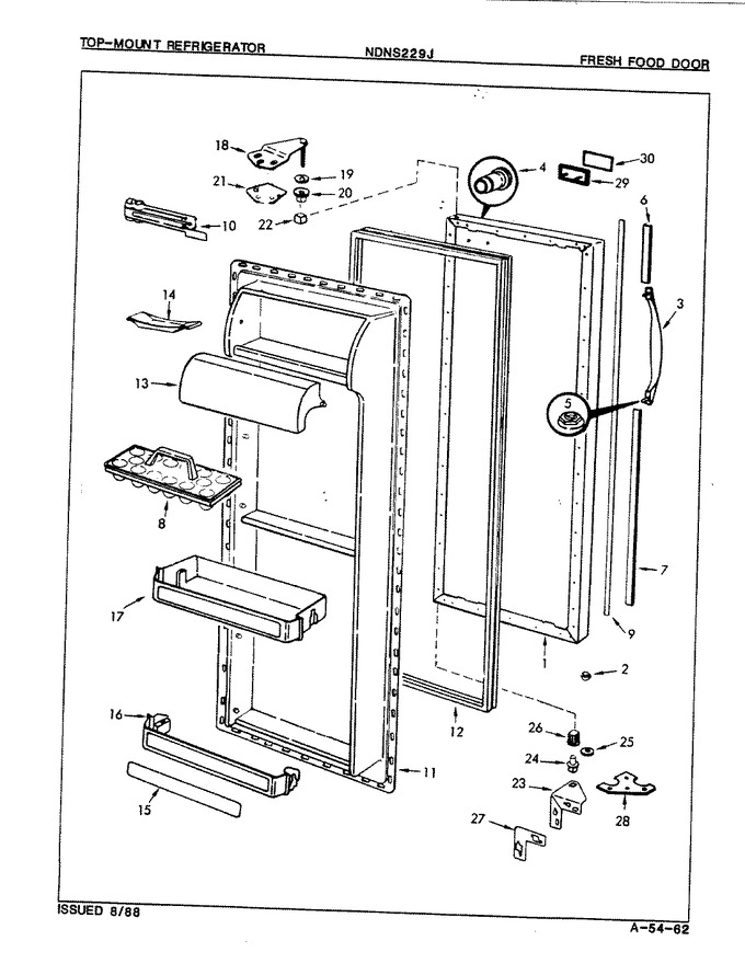 Diagram for NDNS229JA (BOM: 8L38A)