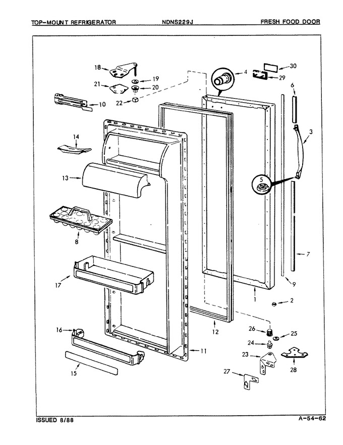 Diagram for NDNS229JA (BOM: 8N44A)
