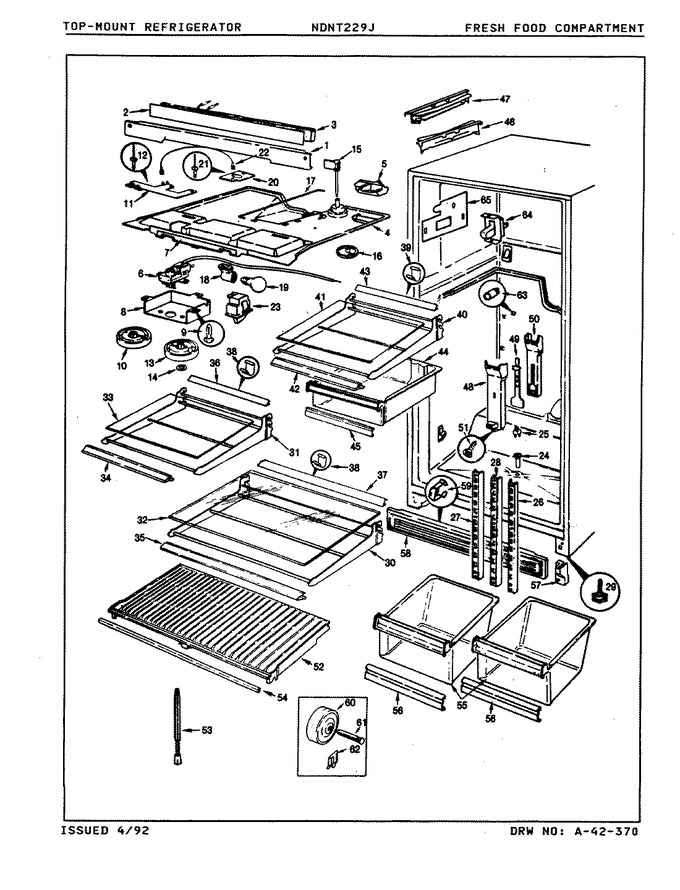 Diagram for NDNT229JA (BOM: 8B21B)