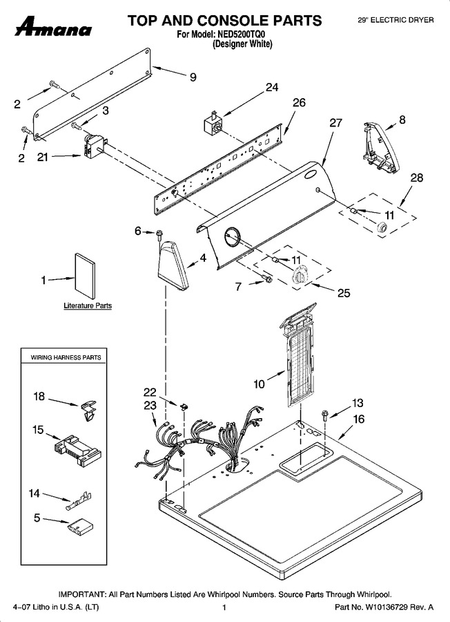 Diagram for NED5200TQ0