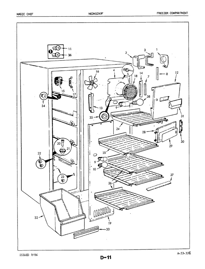 Diagram for NEDNS249FA (BOM: 5M51B)
