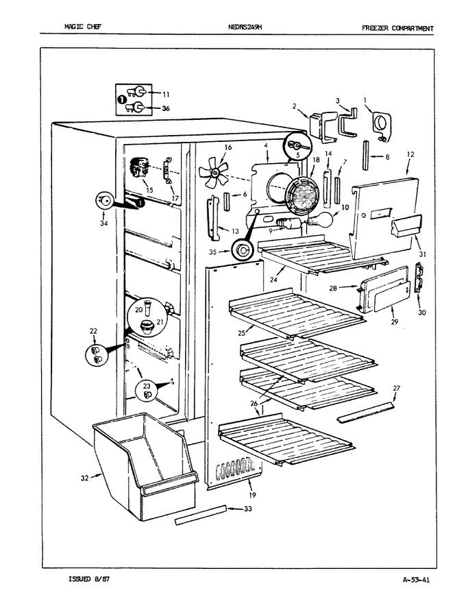 Diagram for NEDNS249HA (BOM: 7L38A)