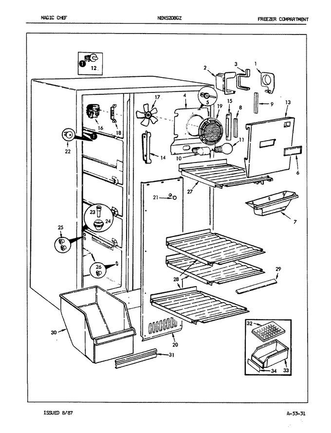 Diagram for NENS208GZH (BOM: 7L32A)