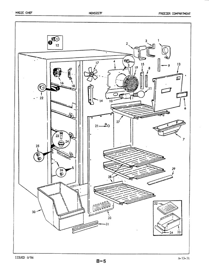 Diagram for NENS227FH (BOM: 5M50B)