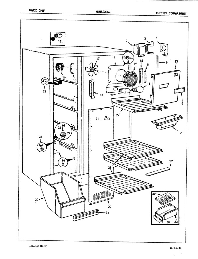 Diagram for NENS228GZA (BOM: 7L33A)